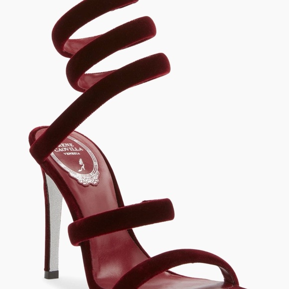 Rene Caovilla's Velvet Cleo sandals - Picture 8 of 9